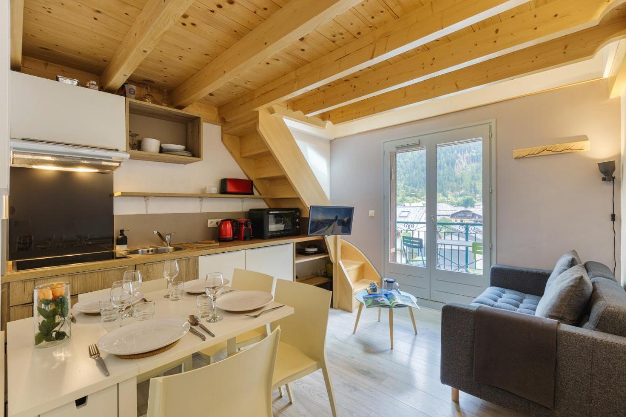 Central Duplex Apartment - Blanc Neige - Happy Rentals Chamonix Luaran gambar
